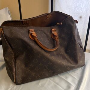 Louis Vuitton Brown Monogram Travel Bag